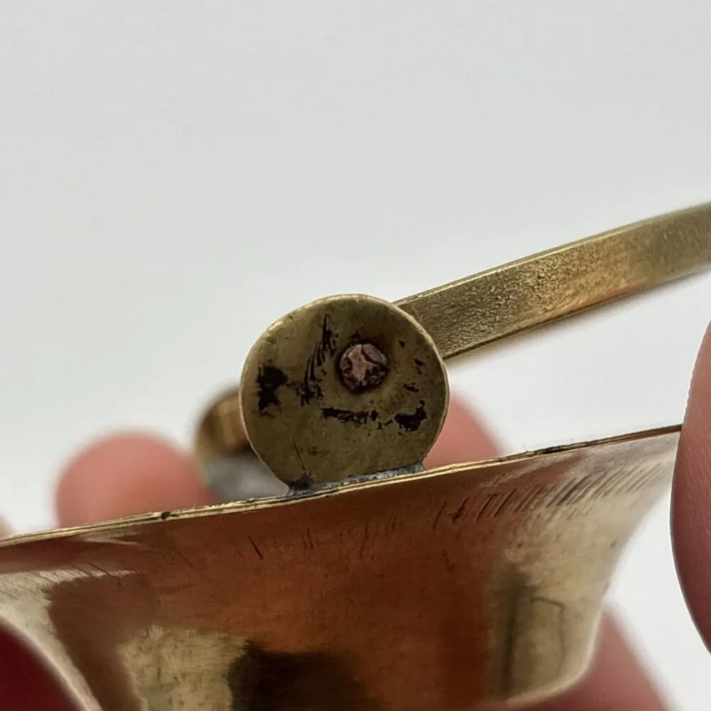 Vintage Brass Small/Miniature Basket Candy Trinket Dish - Decorative